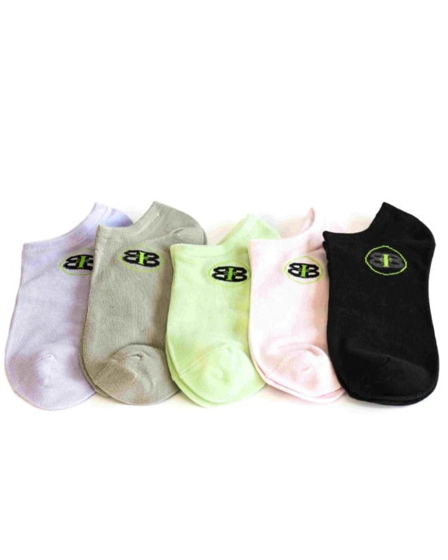 5-Pack Women's Bamboo No-Show Socks