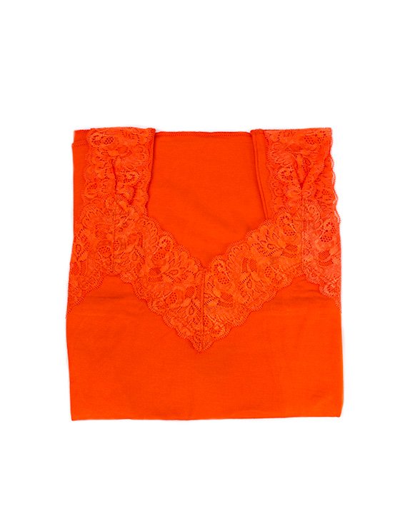 Women's Bamboo Top With Lace Trim