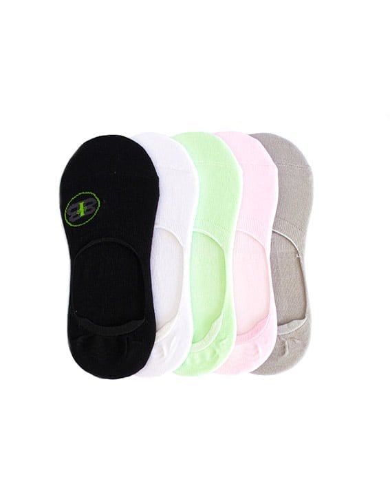 Women's Bamboo Invisible Shoe Liner - 5 Pack - Set 2