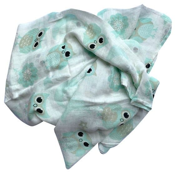 Bamboo Baby Swaddles - Cute Owls