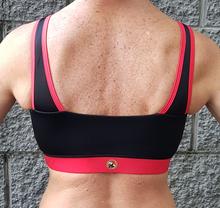 Black & Red Sports Bra