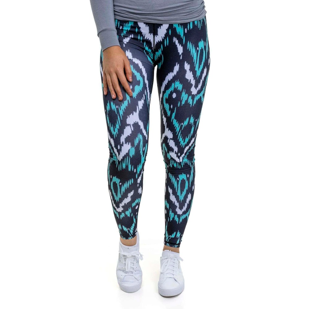 Women’s Full Length Bamboo Leggings – Zig Zag