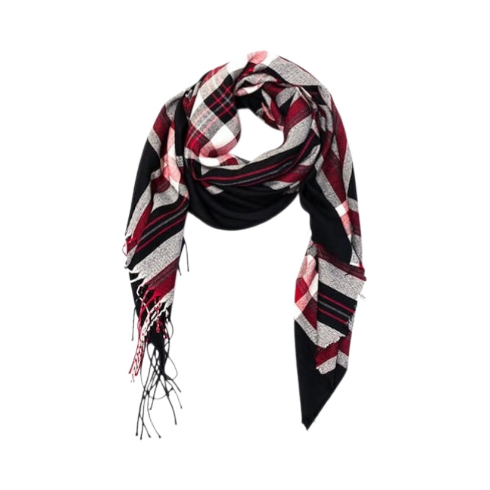 100% Bamboo Unisex Tartan Plaid Scarf