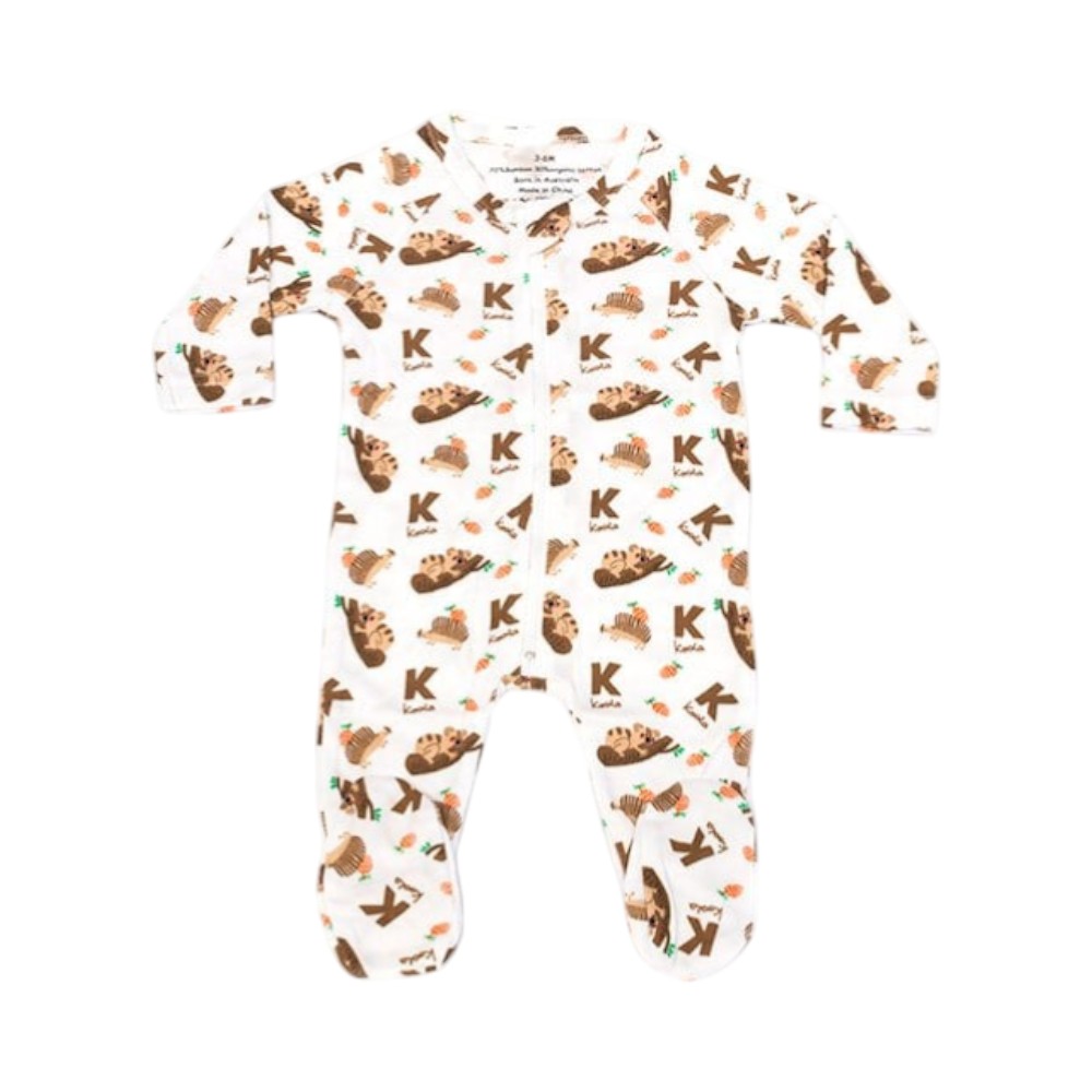 Bamboo Long Sleeve Bodysuit with Feet